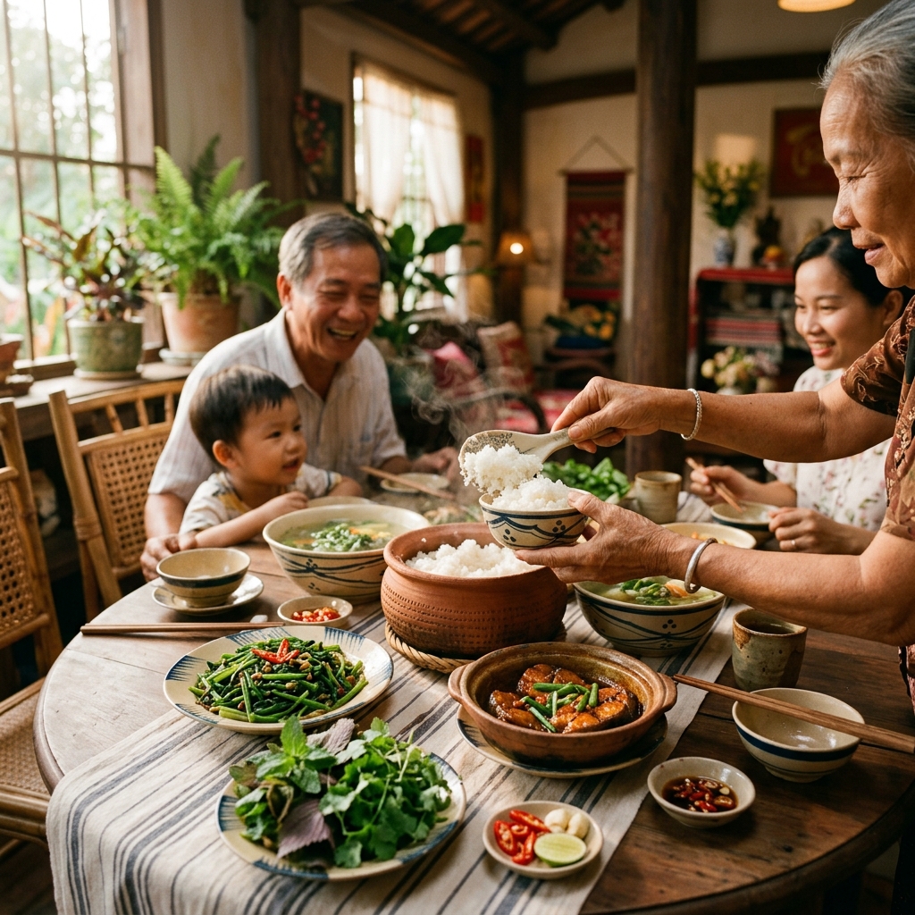 Bữa cơm gia đình Happy & Smile