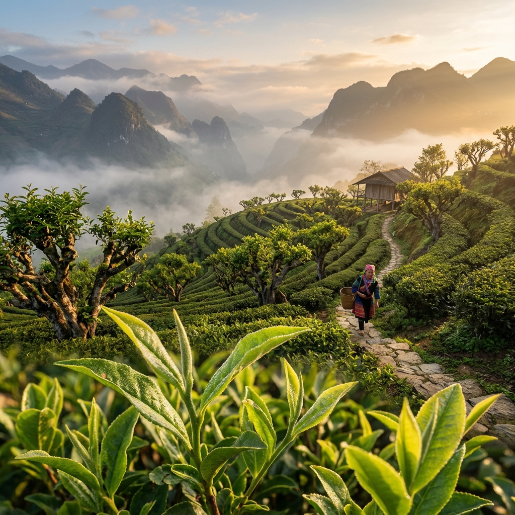 Trà Cổ Thụ Shan Tuyết Hà Giang