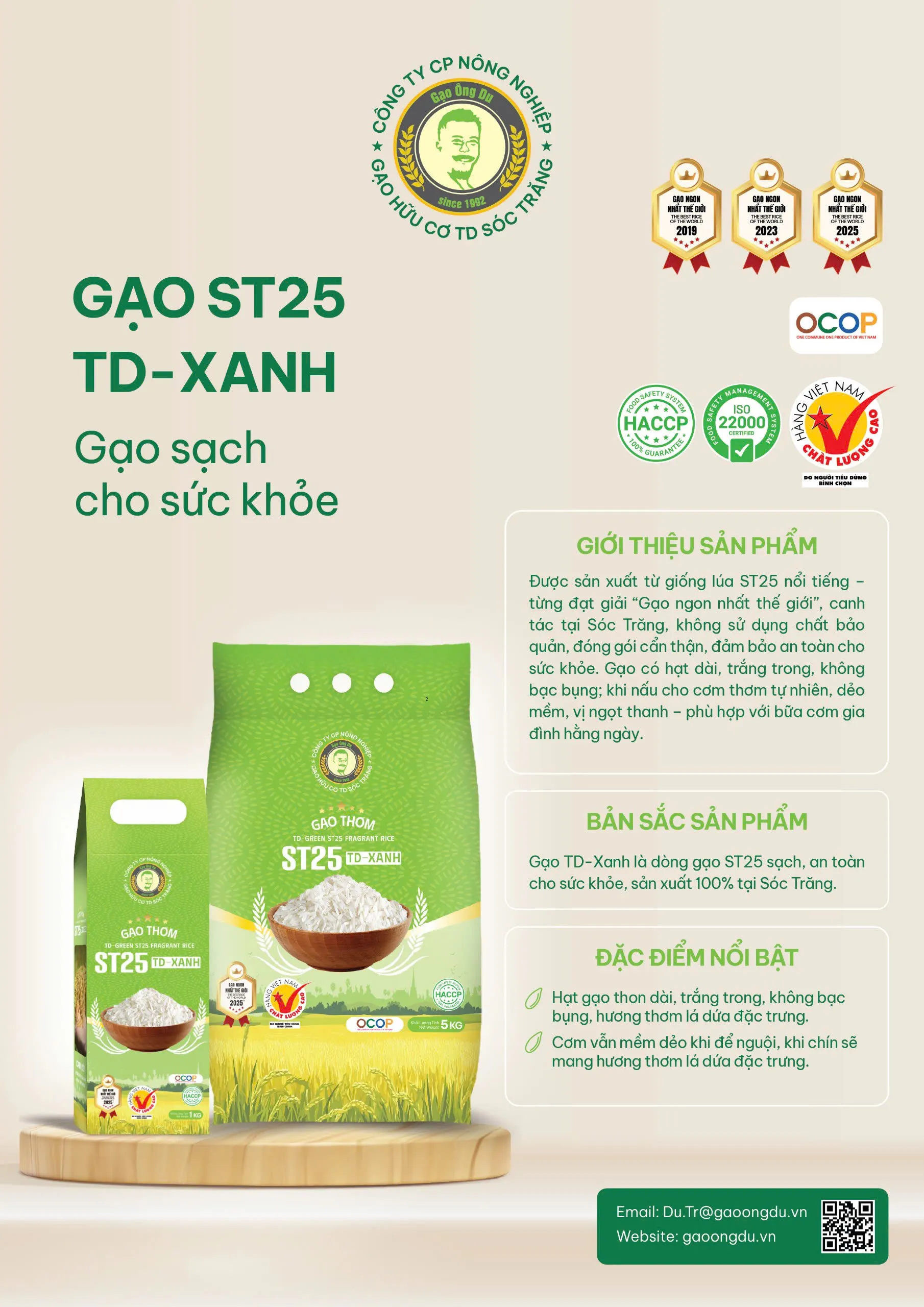 TD Green Fragrant ST25 Rice 2