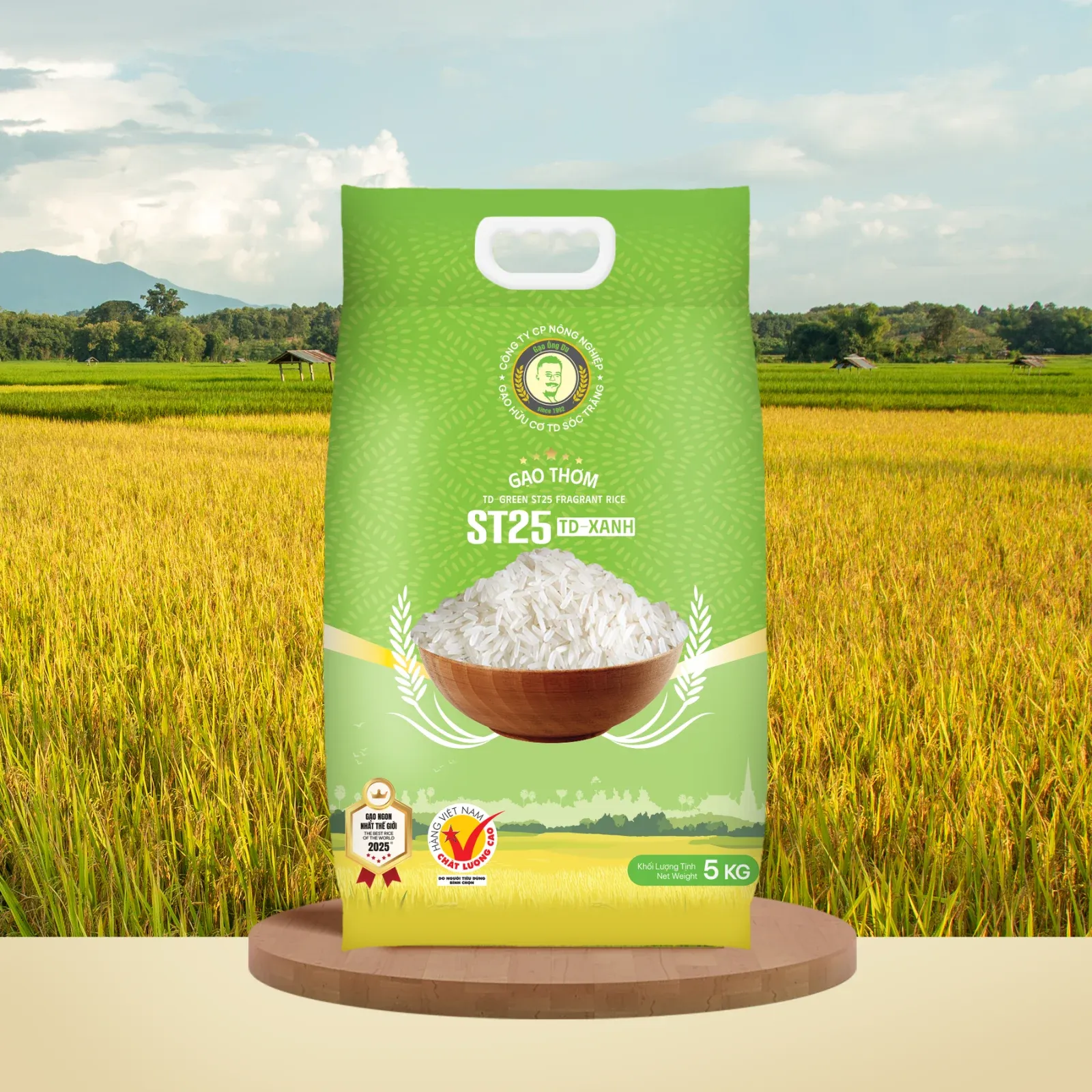 Gạo Thơm ST25 - TD Xanh (TD Green Fragrant Rice)